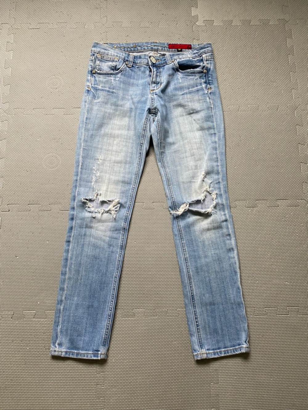 Vigoss Light Blue Distressed Skinny Jeans